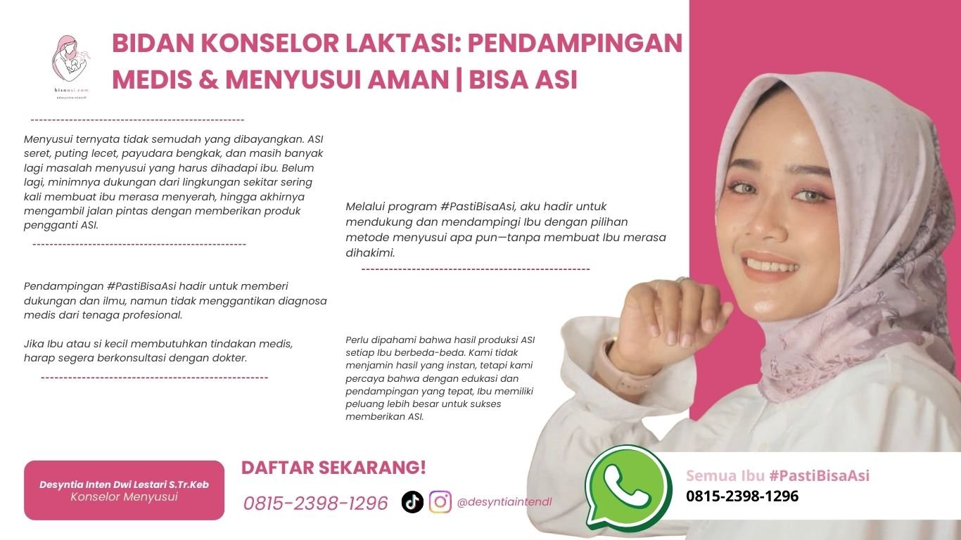 bidan konselor laktasi pendampingan medis dan menyusui aman bisa asi