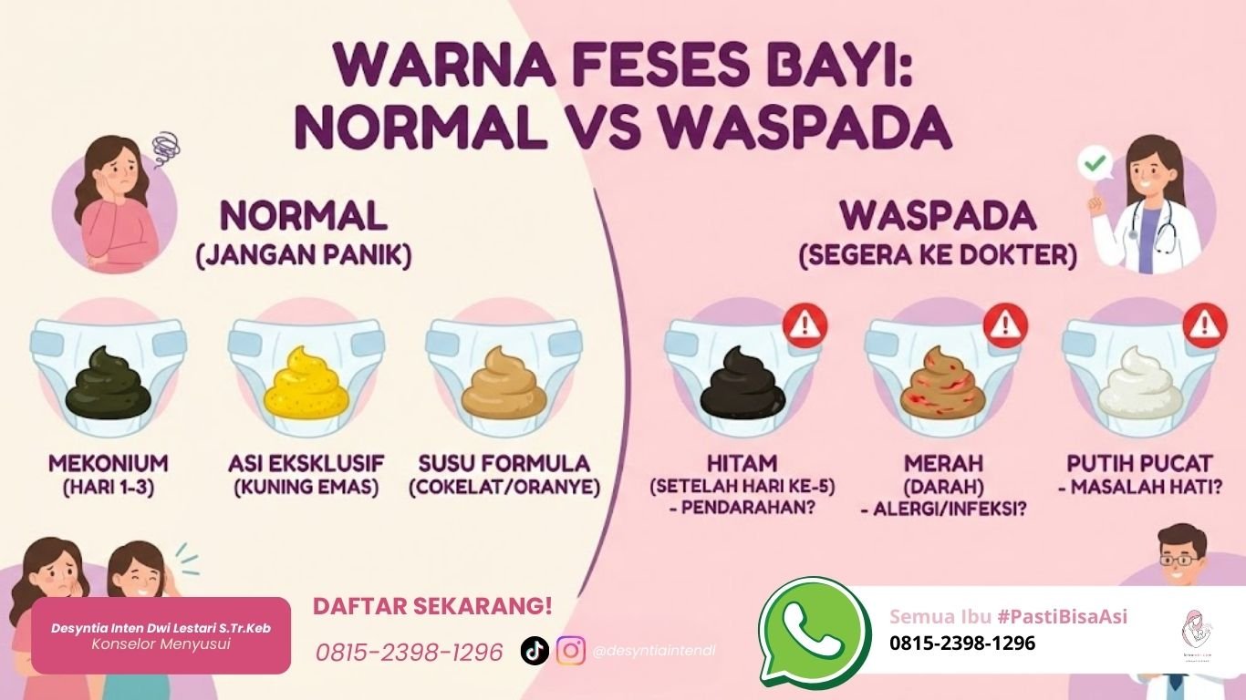 Cek Warna Feses Bayi Normal dan Tidak: Panduan Lengkap Anti-Panik untuk Ibu Baru cek warna feses bayi normal dan tidak panduan lengkap anti panik untuk ibu baru