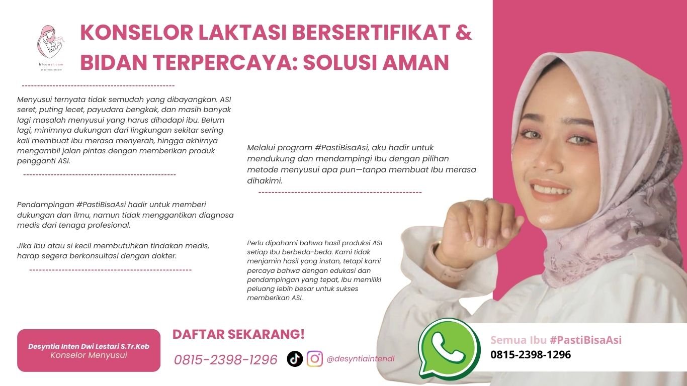 konselor laktasi bersertifikat dan bidan terpercaya solusi aman bisa asi