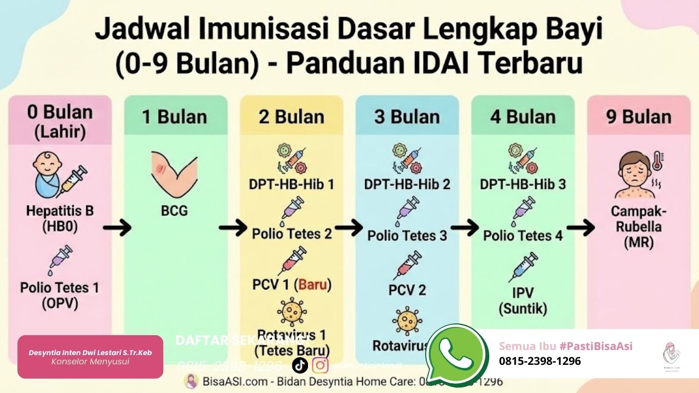 jadwal imunisasi dasar lengkap bayi 0 9 bulan panduan idai terbaru bisa asi