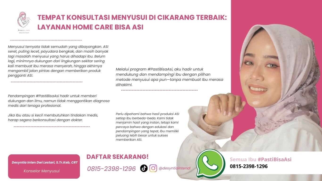 tempat konsultasi menyusui di cikarang terbaik layanan home care bisa asi